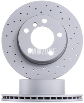 Front brake disc (284x22mm) perforated