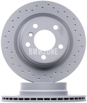 Rear brake disc (300x20mm) / 161mm brake drum perforated (3' E9x 01.02.2011-30.04.2011)
