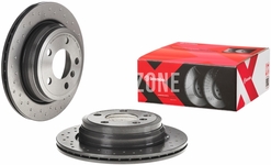 Rear brake disc (300x20mm) / 185mm brake drum perforated