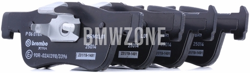 Front brake pads (284x22mm diameter)