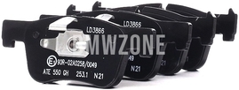 Front brake pads (300x22mm diameter)
