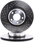 Rear brake disc (345x24mm) M-Performance perforated / 161mm brake drum