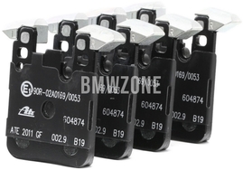 Rear brake pads (345x24mm M-Performance brakes)