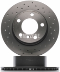Front brake disc (284x22mm) perforated