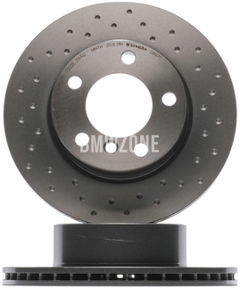 Front brake disc (284x22mm) perforated