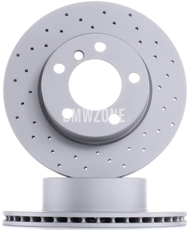 Front brake disc (284x22mm) perforated