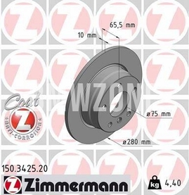 Rear brake disc (280x10mm)