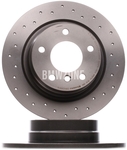 Rear brake disc (296x10,5mm) perforated