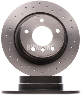 Rear brake disc (296x10,5mm) perforated