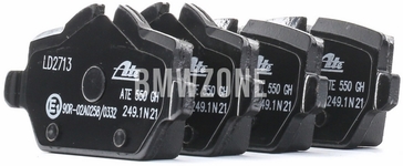 Rear brake pads (280x10mm / 296x10,5mm diameter)