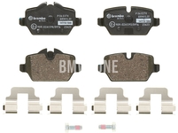 Rear brake pads (280x10mm / 296x10,5mm diameter)
