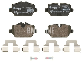 Rear brake pads (280x10mm / 296x10,5mm diameter)