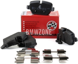Rear brake pads (280x10mm / 296x10,5mm diameter)