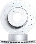 Front brake disc (300x24mm) perforated