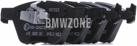 Front brake pads (300x24mm diameter)