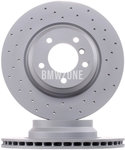 Front brake disc (330x24mm) perforated
