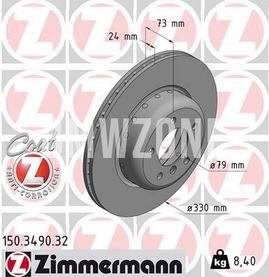 Front brake disc (330x24mm)