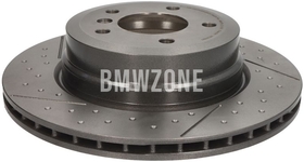 Rear brake disc (324x22mm) M-Performance perforated