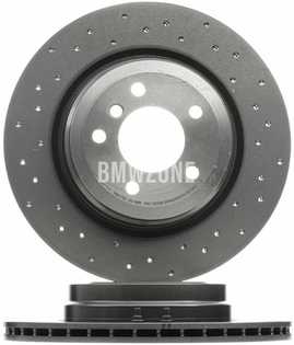 Rear brake disc (336x22mm) / 185mm brake drum perforated