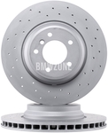 Front brake disc (348x30mm) perforated