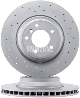 Front brake disc (348x30mm) perforated