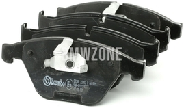 Front brake pads (348x30mm diameter)