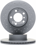 Front brake disc (312x24mm) (3' E9x/X1 E84 from 01.04.2011) perforated