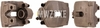 Rear brake caliper left (345x24mm diameter)