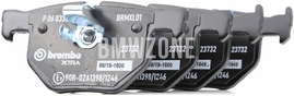 Rear brake pads (320x20mm diameter)