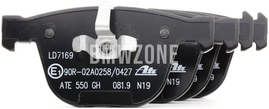 Rear brake pads (345x24mm diameter)
