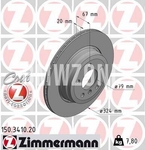 Rear brake disc (324x20mm)