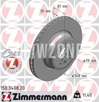 Front brake disc (348x30mm)