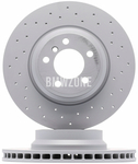 Front brake disc (348x30mm) perforated