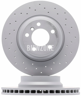 Front brake disc (348x30mm) perforated