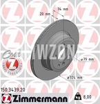 Rear brake disc (324x20mm)