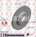Rear brake disc (345x24mm)
