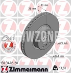 Front brake disc (348x36mm)