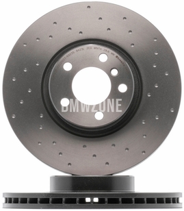 Front brake disc (348x30mm) perforated