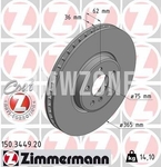 Front brake disc (365x36mm)
