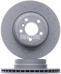 Rear brake disc (345x24mm) perforated