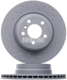 Rear brake disc (345x24mm) perforated