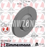 Front right brake disc (348x30mm)