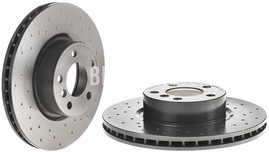 Front brake disc (328x28mm) perforated
