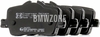 Rear brake pads (300x20mm diameter)