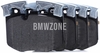 Front brake pads (348x36mm diameter)