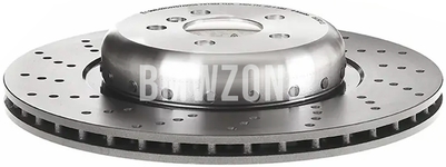 Rear left brake disc (370x24mm) M-Performance perforated
