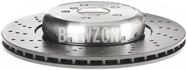 Rear left brake disc (370x24mm) M-Performance perforated