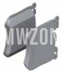 Front brake pads (360x30mm diameter) // grey gloss caliper (OEM)