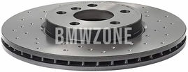 Front brake disc (307x24mm) perforated