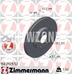 Front brake disc (307x24mm) perforated